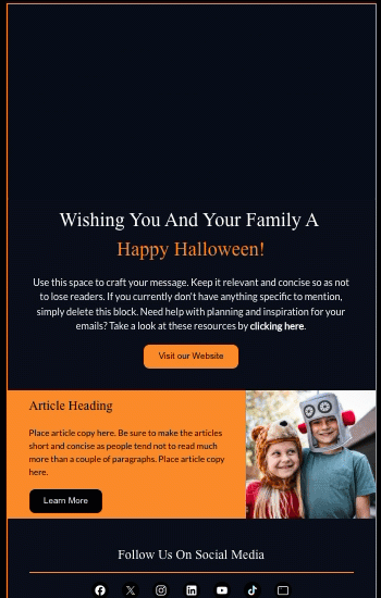 Happy Halloween Dark Blue